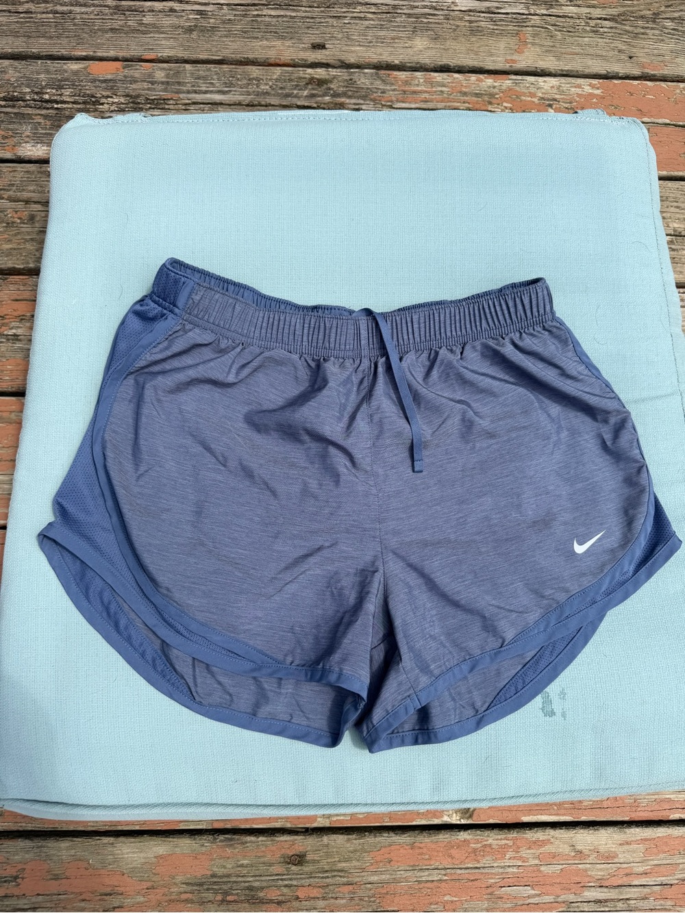 Nike Women's Heathered Indigo Athletic Shorts
